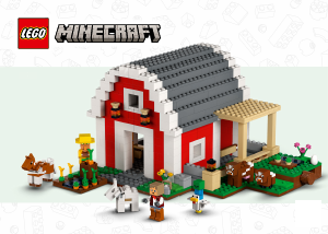 Instrukcja Lego set 21187 Minecraft Czerwona stodoła