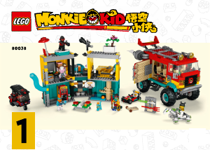 Manual Lego set 80038 Monkie Kid Team van