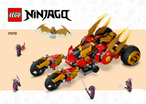 Manual de uso Lego set 71773 Ninjago Explorador del Dragón Dorado de Kai
