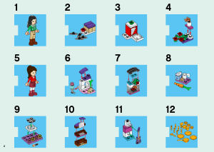 Instrukcja Lego set 41131 Friends Kalendarz adwentowy