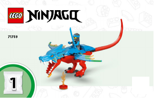Bruksanvisning Lego set 71759 Ninjago Ninjornas draktempel