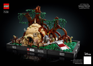 Manuál Lego set 75330 Star Wars Jediský trénink na planetě Dagobah – diorama