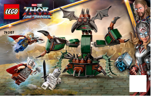 Handleiding Lego set 76207 Super Heroes Aanval op New Asgard