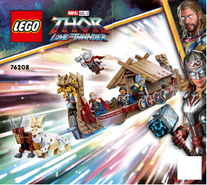 Kullanım kılavuzu Lego set 76208 Super Heroes Keçi Teknesi