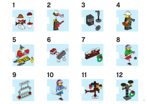 Manual Lego set 60133 City Advent calendar