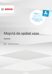 Manual Bosch SPS2IKI02K Maşină de spălat vase