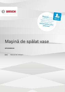 Manual Bosch SPV2XMX01K Maşină de spălat vase