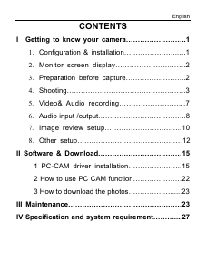 Manual Vivitar ViviCam 5399 Digital Camera