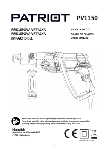 Manual Patriot PV1150 Impact Drill