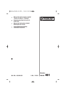 Bedienungsanleitung Robust RB-BD 401 Tischbohrmaschine