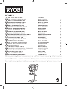 Manual de uso Ryobi RDP102L Taladro de columna