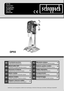 Bedienungsanleitung Scheppach DP55 Tischbohrmaschine