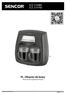 Instrukcja Sencor SCE 2101RD Ekspres do kawy