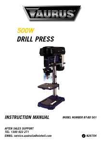 Handleiding Taurus BT-BD 501 Kolomboormachine
