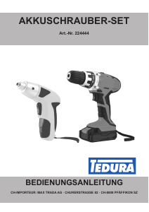 Bedienungsanleitung Tedura 224444 Bohrschrauber