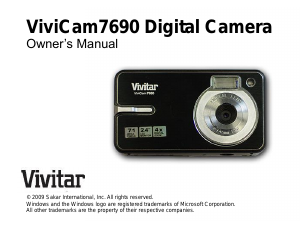 Manual Vivitar ViviCam 7690 Digital Camera