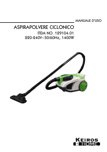 Manuale Keiros Home 129104.01 Aspirapolvere