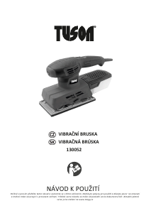 Manuál Tuson 130052 Orbitální bruska