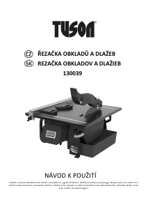 Návod Tuson 130039 Stolová píla