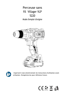 Mode d’emploi Villager VLP 5220 2BSC Perceuse visseuse