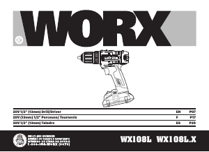 Manual Worx WX108L Drill-Driver