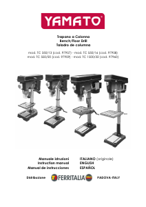 Manual Yamato TC 350/13 Drill Press