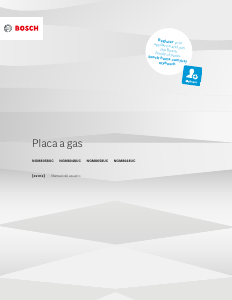 Manual de uso Bosch NGM8048UC Placa
