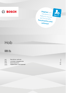 Rokasgrāmata Bosch PKE611CA8E Plīts virsma