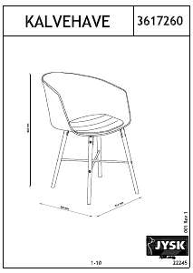 Manual JYSK Kalvehave Cadeira