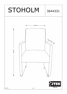 Manual JYSK Stoholm Cadeira