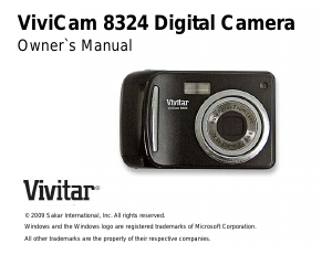Manual Vivitar ViviCam 8324 Digital Camera