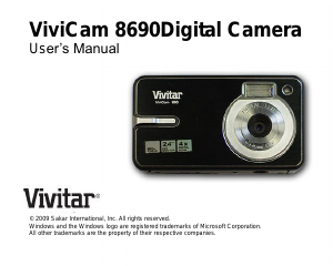 Manual Vivitar ViviCam 8690 Digital Camera