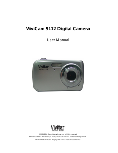 Manual Vivitar ViviCam 9112 Digital Camera