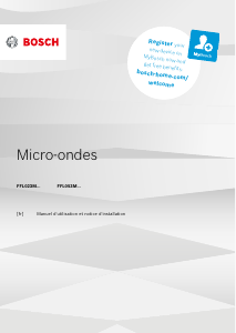 Mode d’emploi Bosch FFL023MS2B Micro-onde