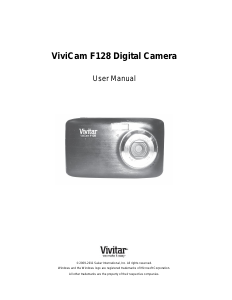 Manual Vivitar ViviCam F128 Digital Camera