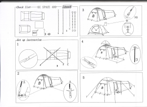 Manual Coleman Bi Space 400 Tent