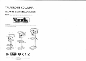 Manual de uso Cevik CP12-921 Taladro de columna