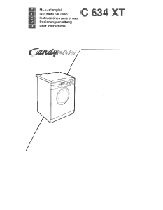 Handleiding Candy C 634 XT Wasmachine