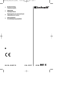 Käyttöohje Einhell BT-BD 801 E Pöytäporakone