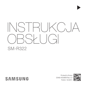 Instrukcja Samsung SM-R322 Gear Zestaw VR