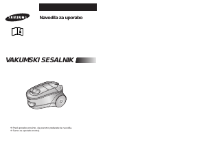 Priročnik Samsung SC7830 Sesalnik