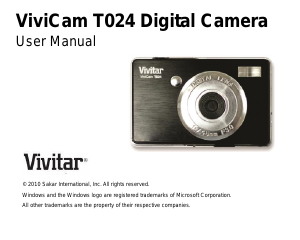 Manual Vivitar ViviCam T024 Digital Camera