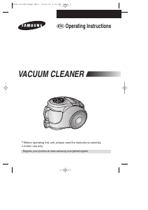 كتيب سامسونج SC8551 مكنسة كهربائية