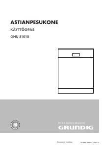 Käyttöohje Grundig GNU 51010 Astianpesukone
