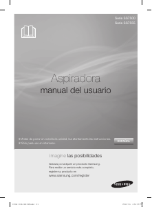 Manual de uso Samsung SS7555 Aspirador