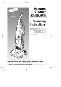 Manual de uso Samsung SU2911 Aspirador