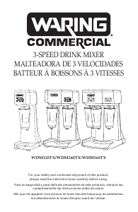 Manual Waring Commercial WDM240TX Drink Mixer