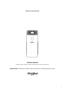 Návod Whirlpool AP330W Čistička vzduchu