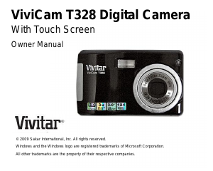 Manual Vivitar ViviCam T328 Digital Camera