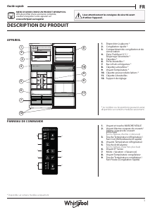 Mode d’emploi Whirlpool WT70E 952 X Réfrigérateur combiné